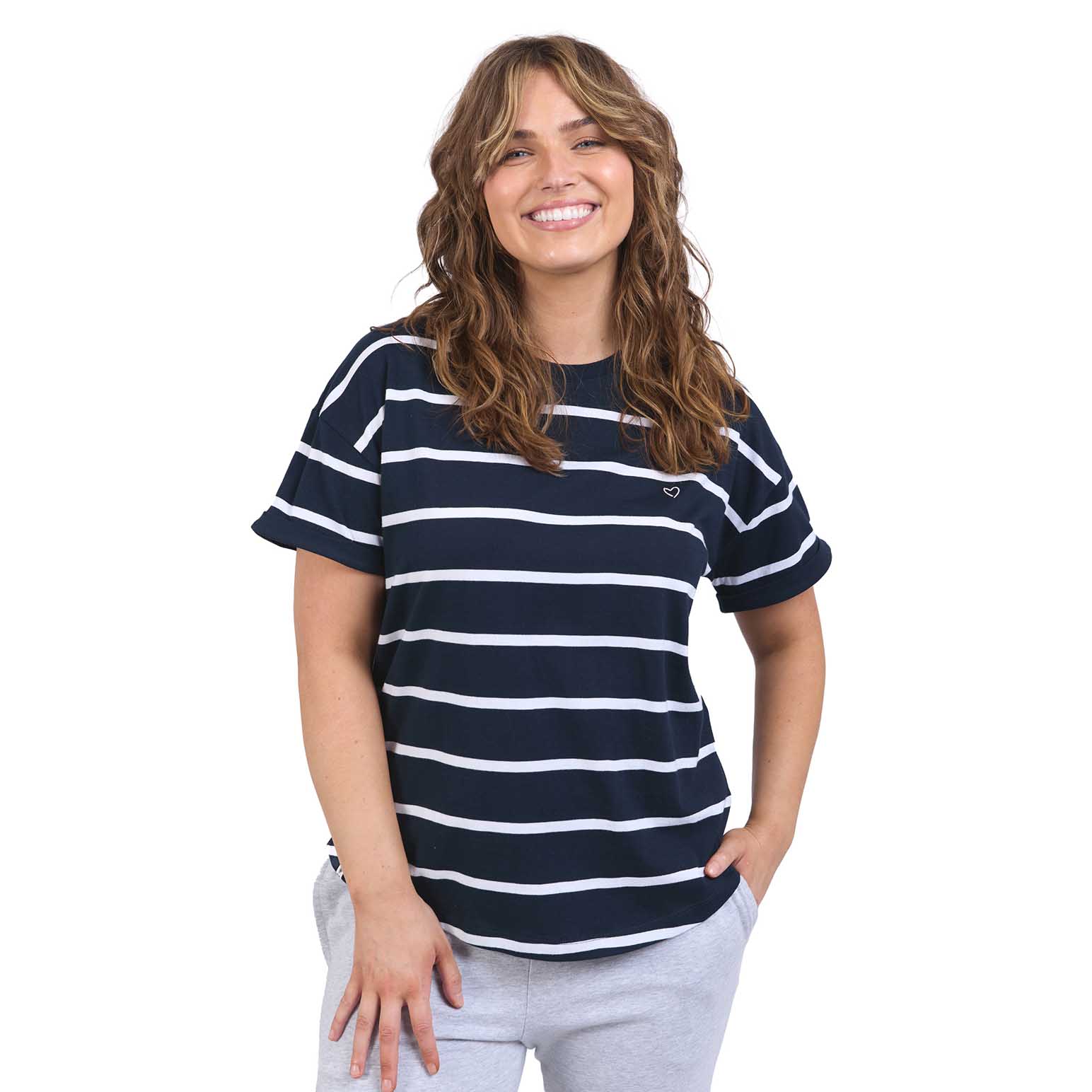 ELM Halli S/S Tee-Stripe